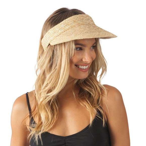 Rip Curl Essential Straw Visor - Natural Straw Visor Hat - Picture 12 of 12